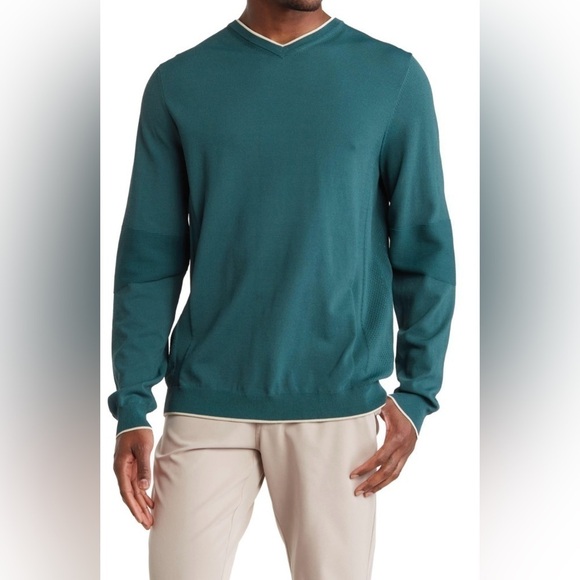 BRADY Other - NWOT BRADY Men’s V-Neck Sweater- Teal/ Size Large